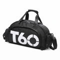 bolso deportivo t60 maletin para gimnasio color negro traisenfit ecuador