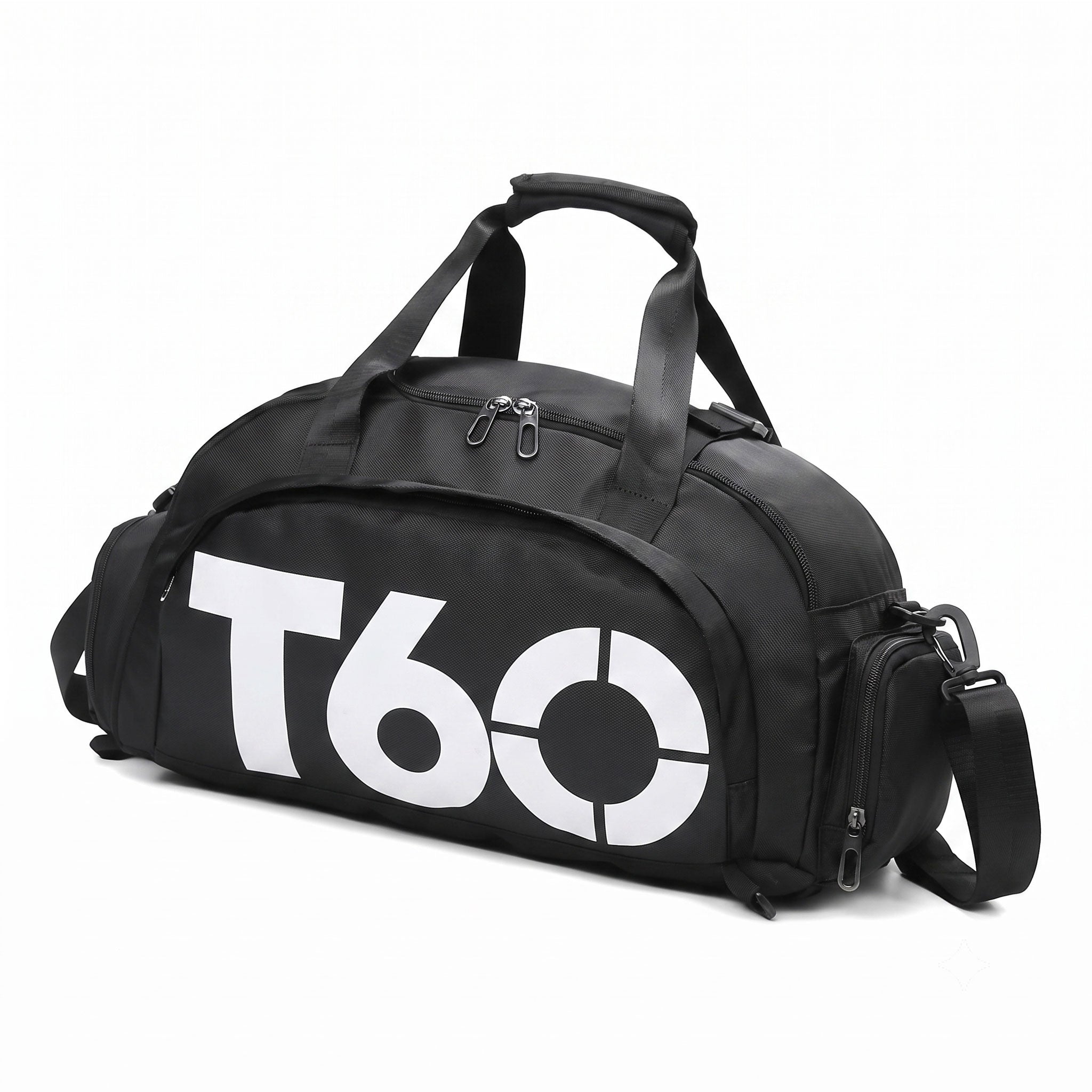 bolso deportivo t60 maletin para gimnasio color negro traisenfit ecuador
