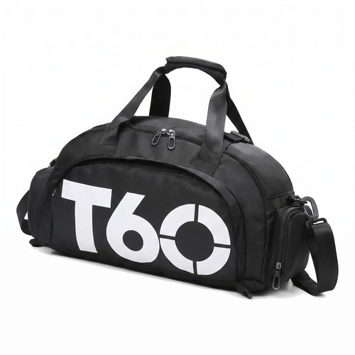 bolso deportivo t60 maletin para gimnasio color negro traisenfit ecuador