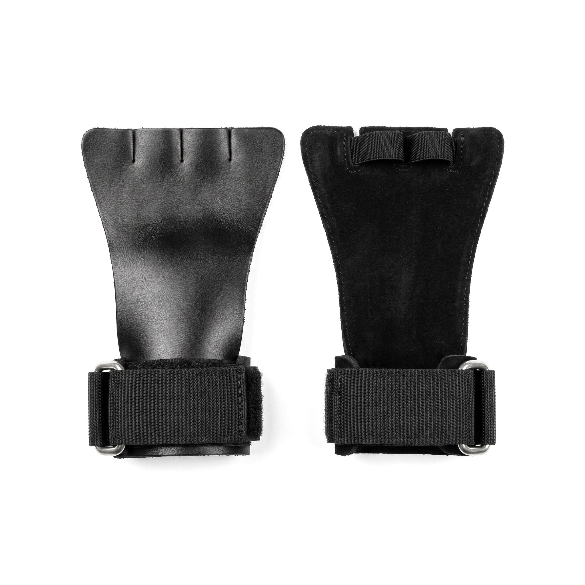 calleras de cuero natural para crossfit color negro traisenfit ecuador