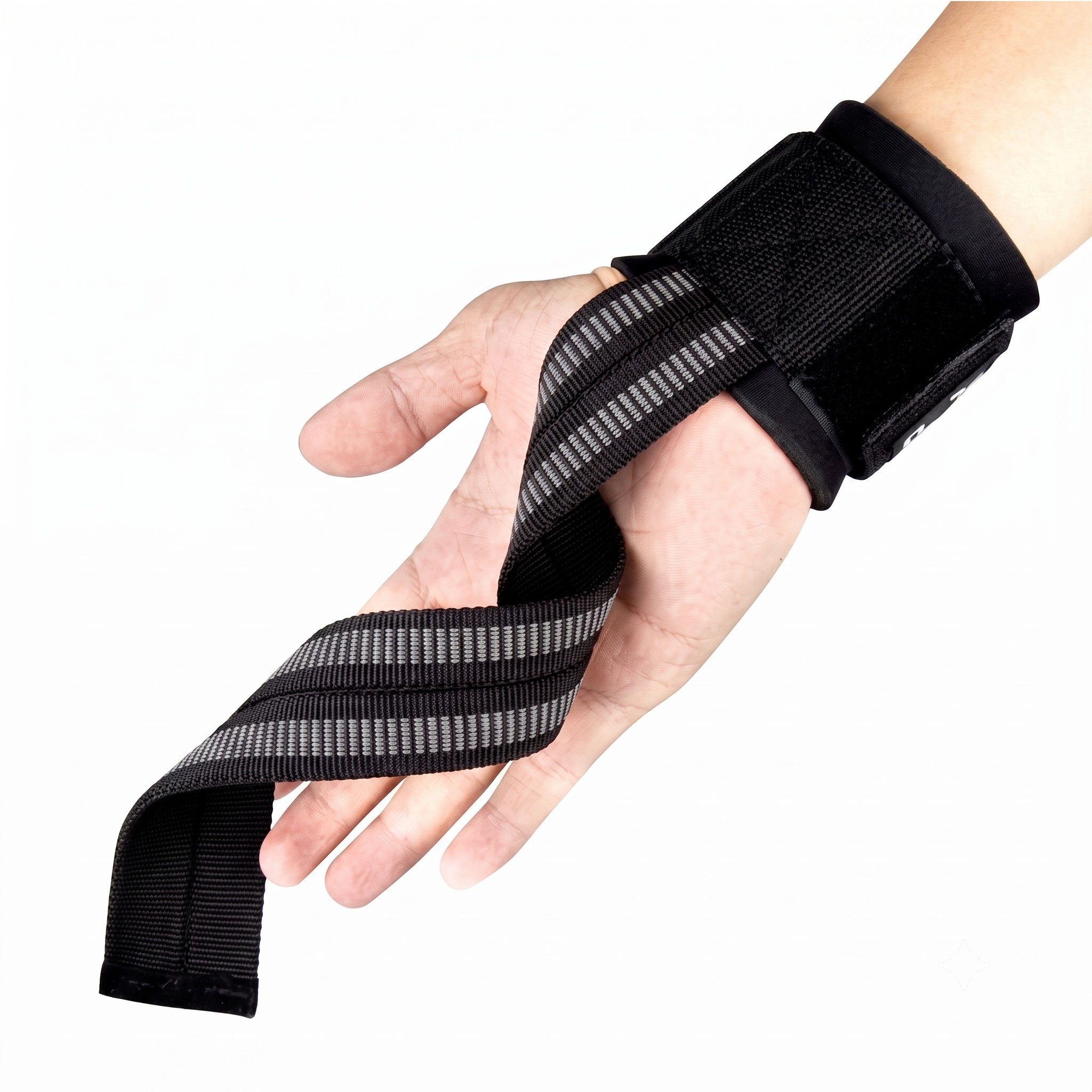correas para levantar pesas fijadas en barra olimpica accesorios de gimnasio